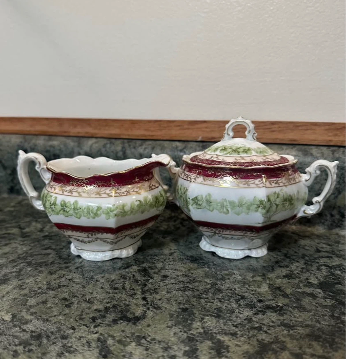 O.E.G. Royal Austria Sugar Bowl and Creamer Set - photo 2