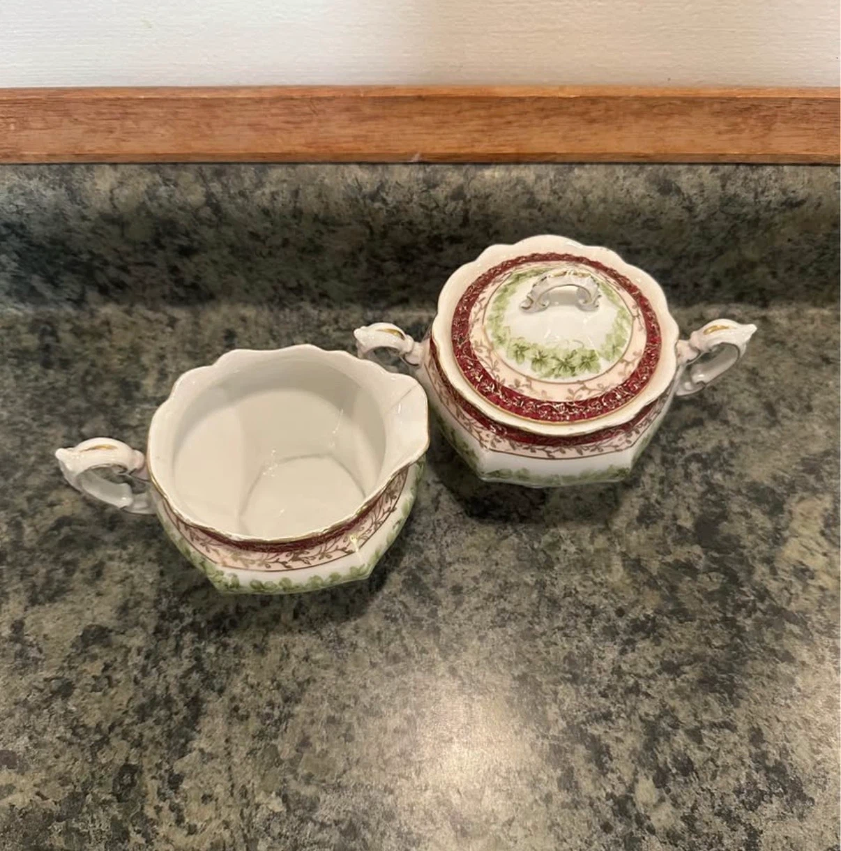 O.E.G. Royal Austria Sugar Bowl and Creamer Set - photo 4