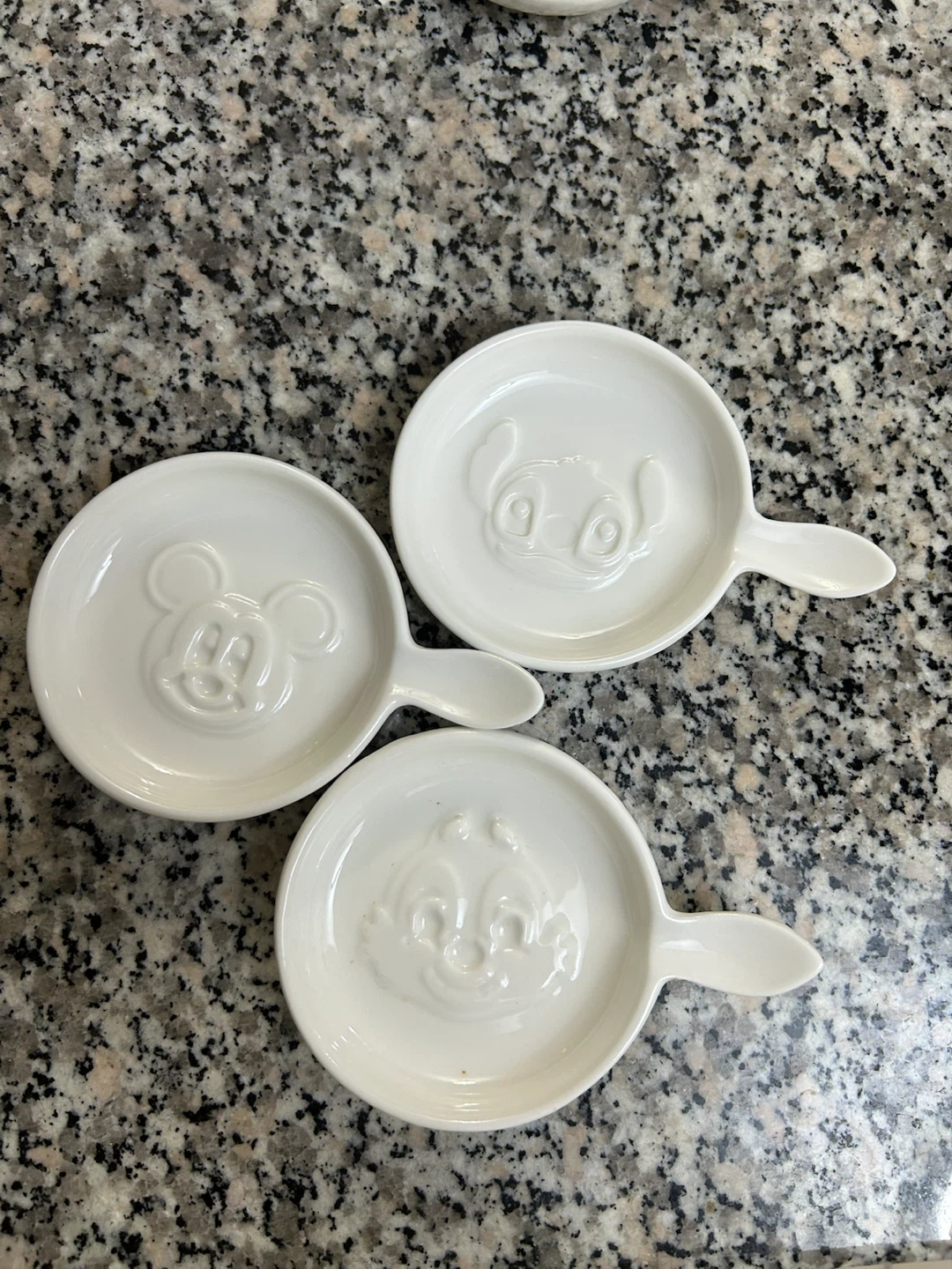 Disney Character Sauce Dishes - Set of 3