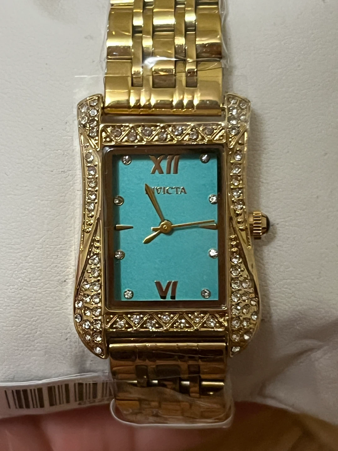 Invicta Wildflower 69283 Gold Teal Crystal Watch NWT - photo 4