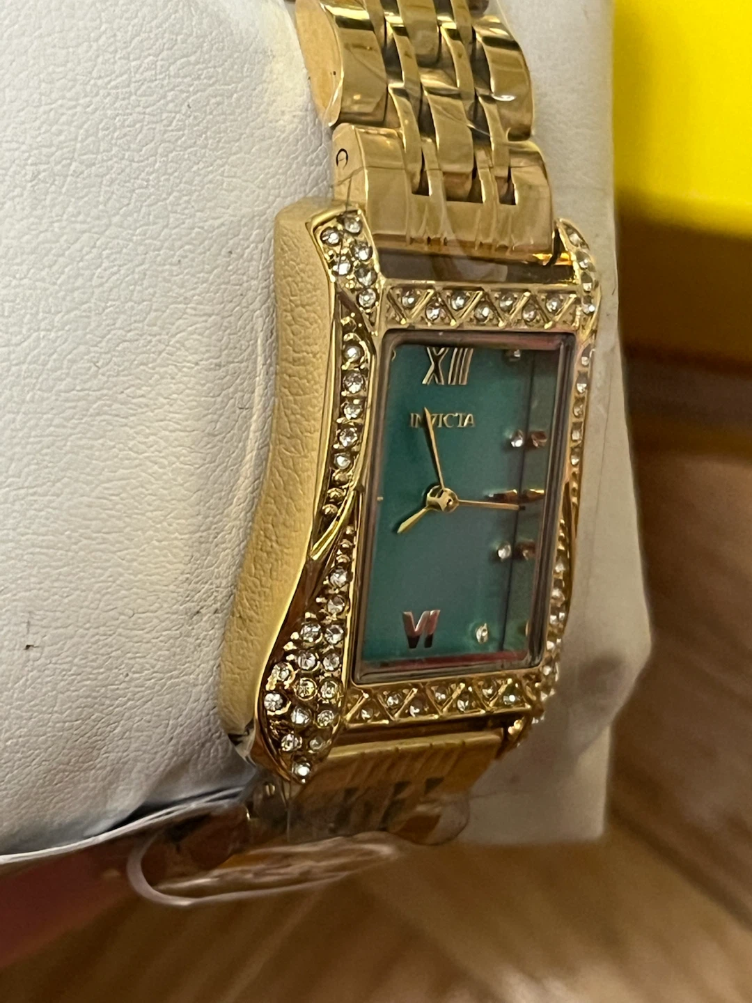 Invicta Wildflower 69283 Gold Teal Crystal Watch NWT - photo 5