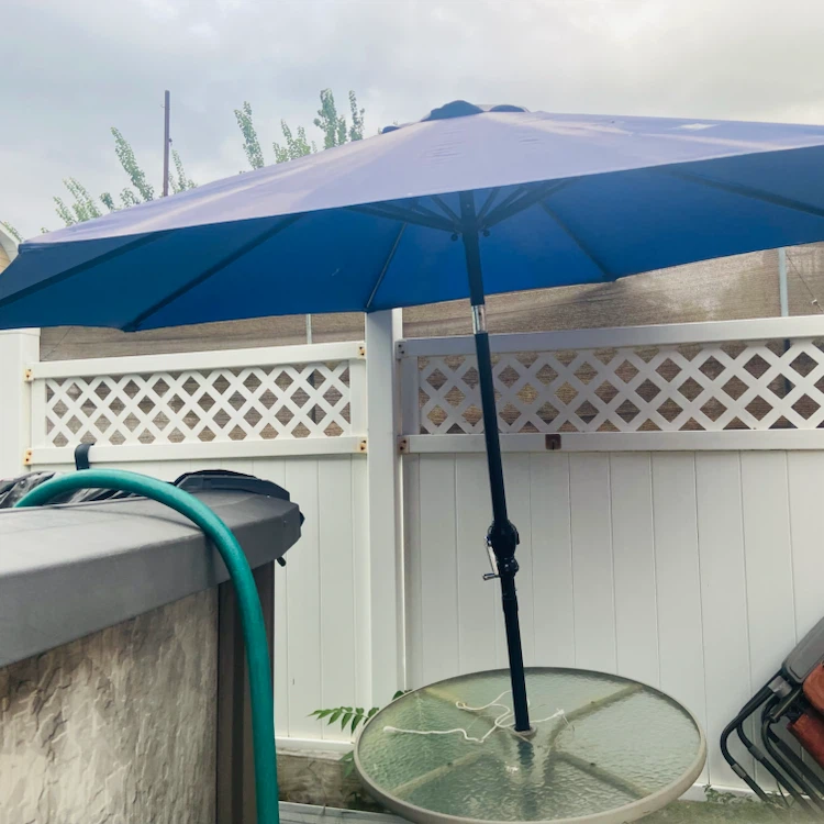 Light purple outdoor patio umbrella - photo 2