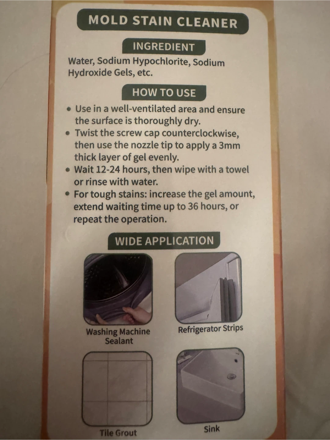 BNIB Mould & Stain Remover Kit - photo 2