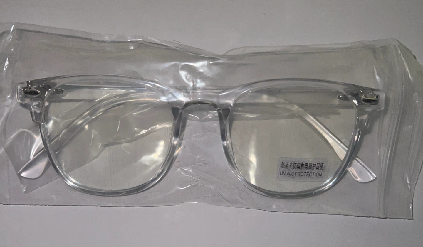Clear and Black Anti-Blue Light Glasses