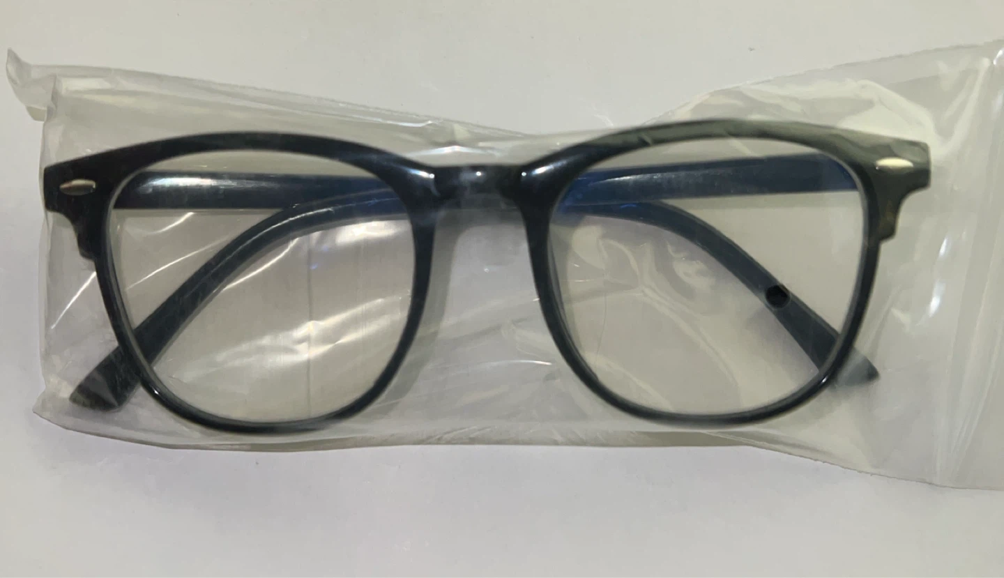 Clear and Black Anti-Blue Light Glasses - photo 2