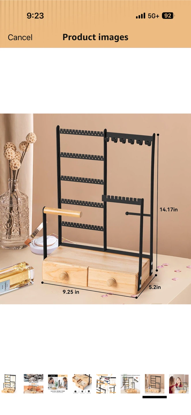 Jewellery Organizer Stand with Drawers - photo 3