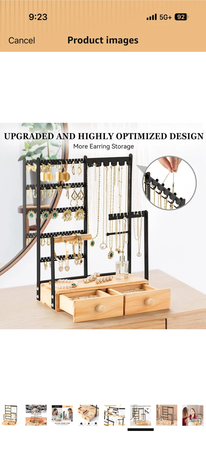 Jewellery Organizer Stand with Drawers - photo 4