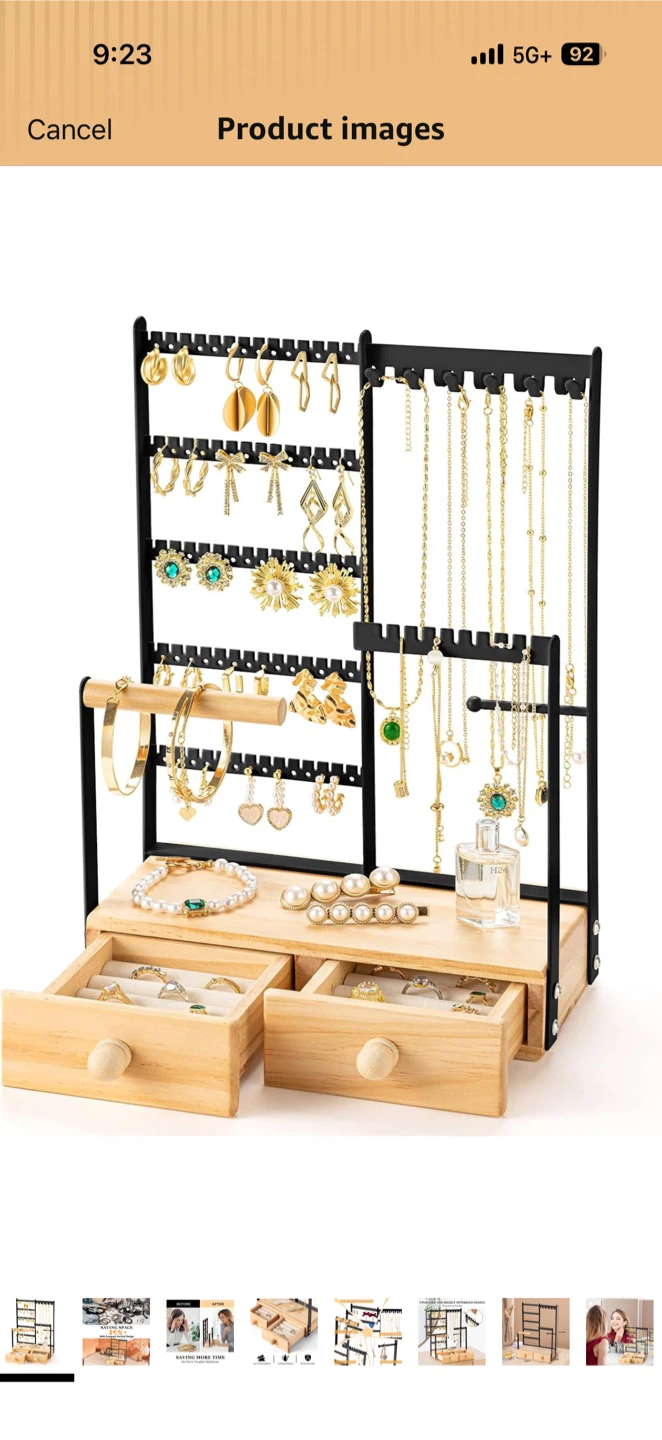 Jewellery Organizer Stand with Drawers - photo 5