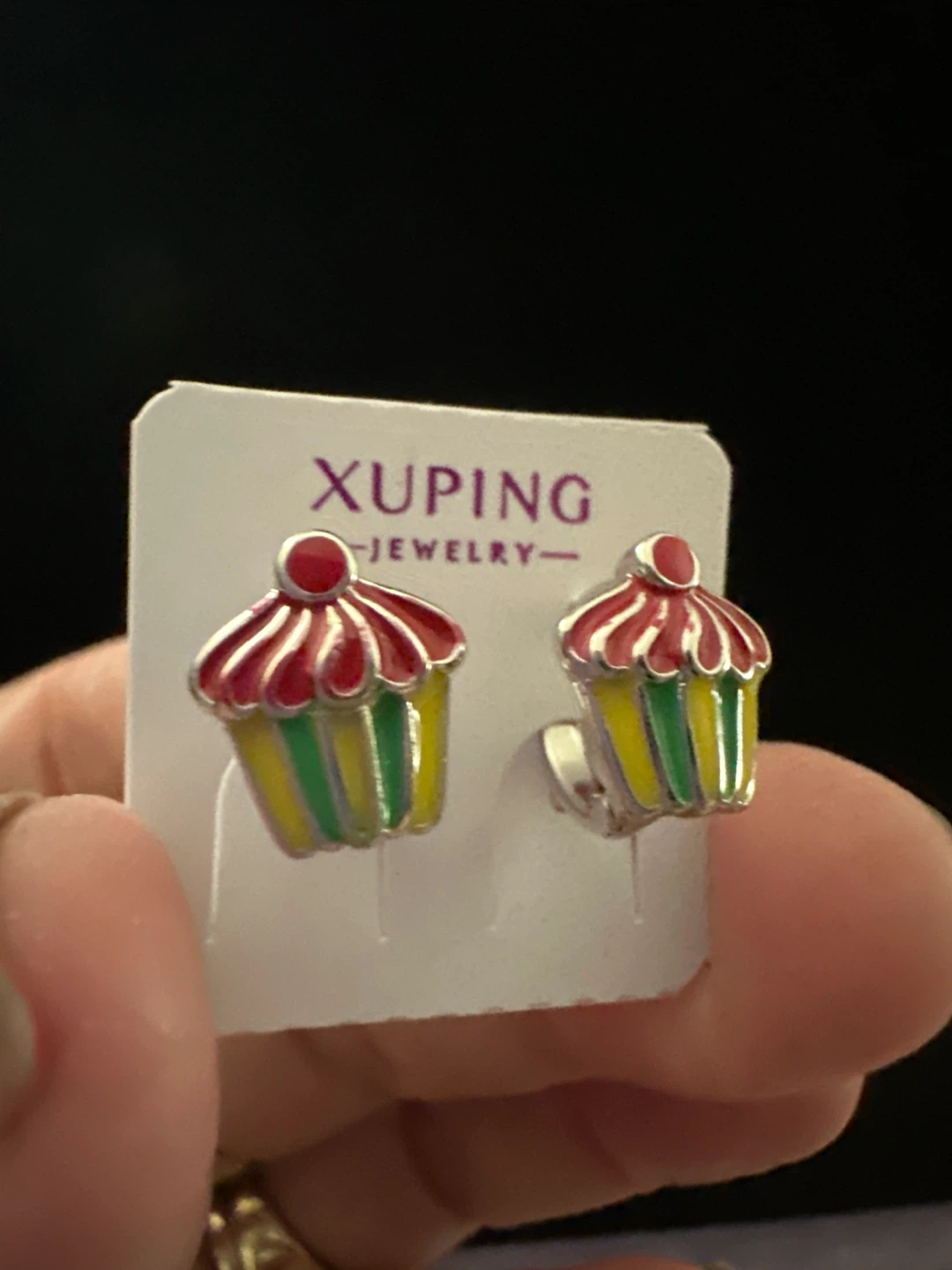Xuping Cupcake Stud Earrings