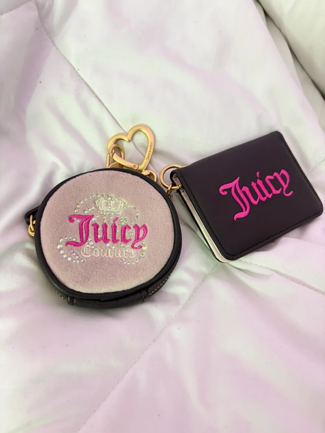 Juicy Couture Card Holder and Pouch Keychain