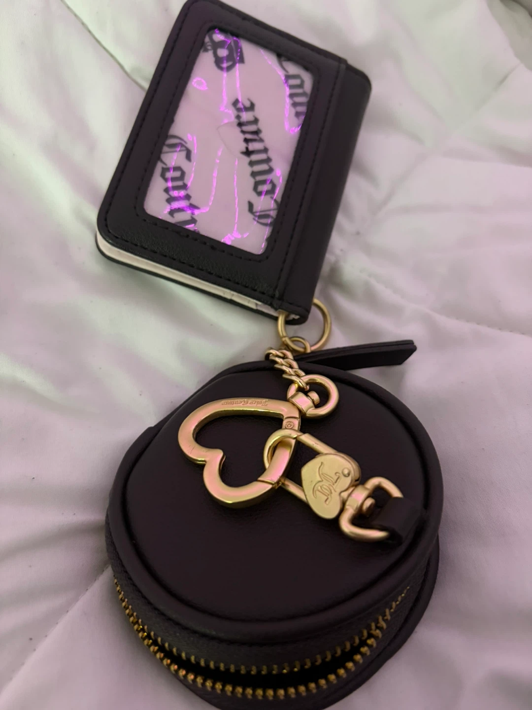 Juicy Couture Card Holder and Pouch Keychain - photo 3