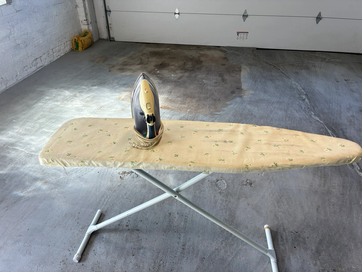 Hamilton Beach Iron and Floral Ironing Board