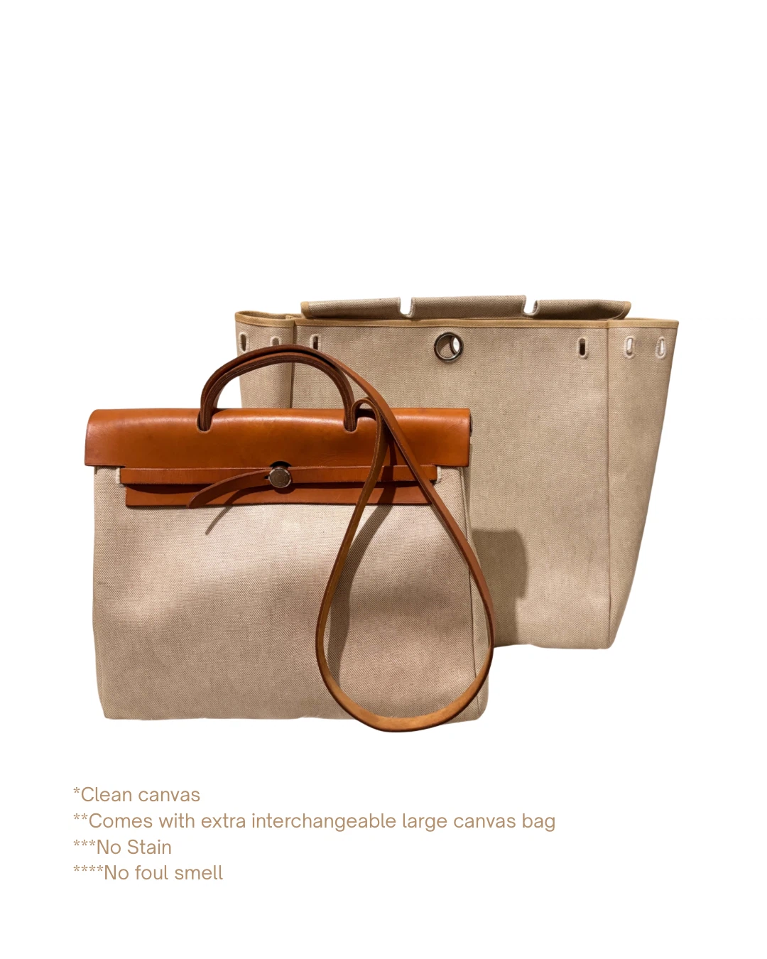 Hermes Herbag 2 in 1 shoulderbag and tote bag - photo 2