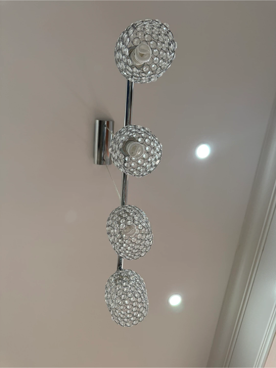 4-Light Crystal Pendant Ceiling Light