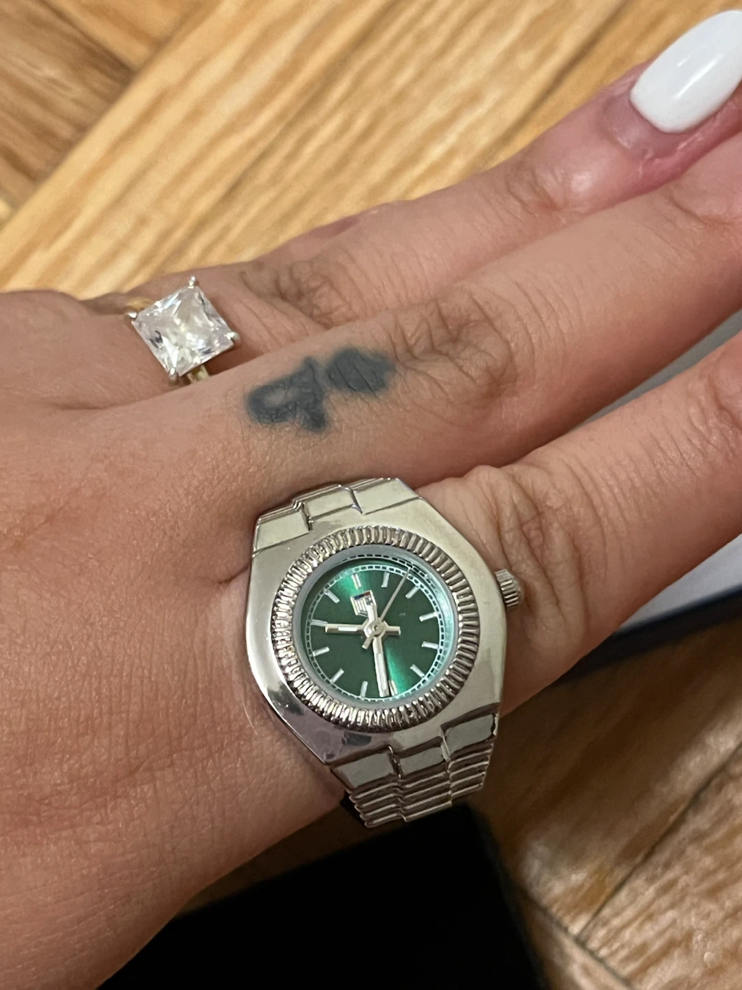 Montres Prestige X Invicta Green Mini Ring Watch NWT - photo 3