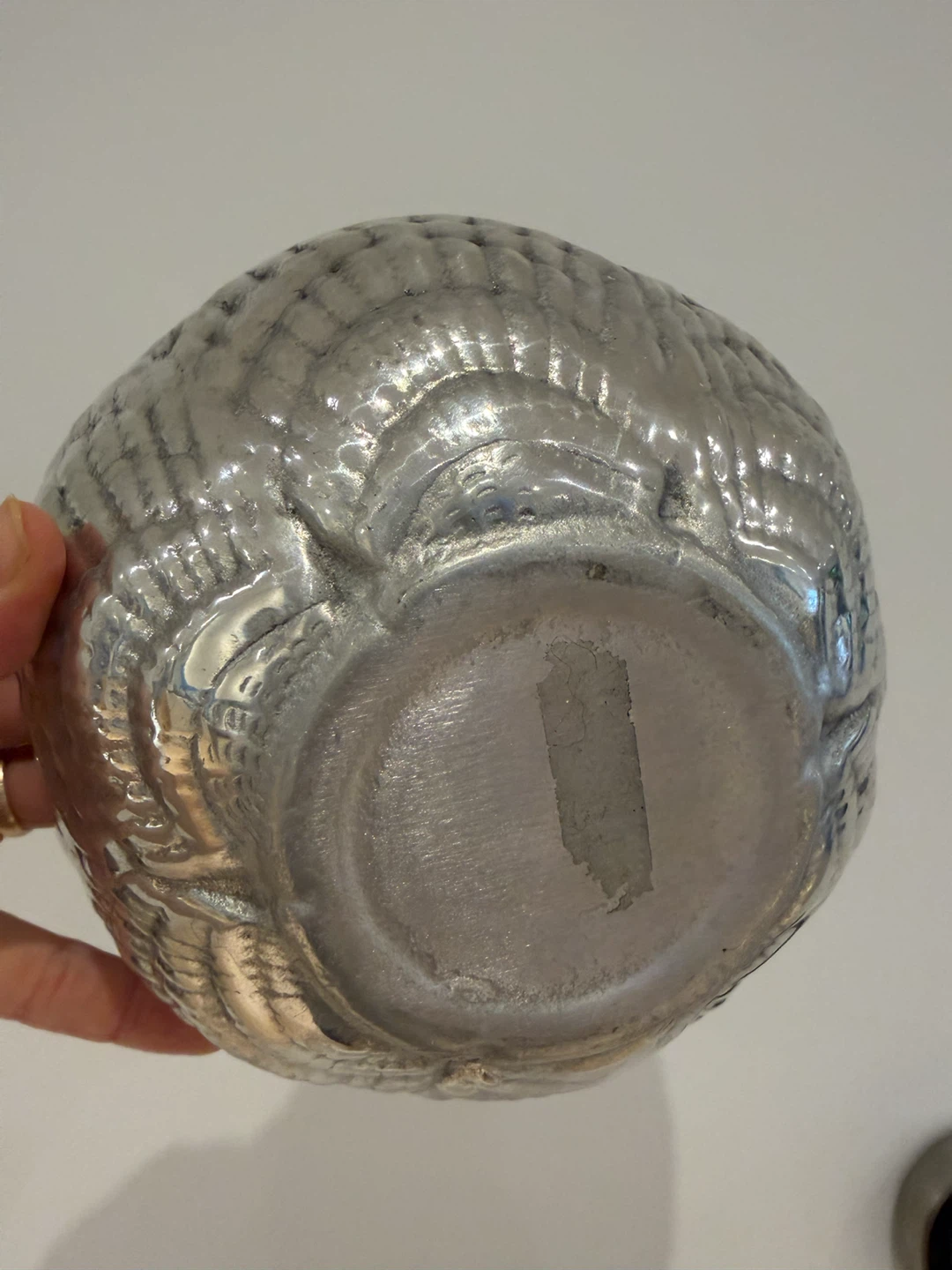 Silver-tone decorative shell bowl - photo 4