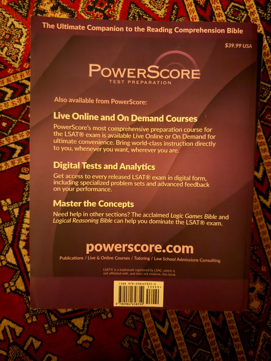 Set of 3 LSAT Test Prep Books - photo 4