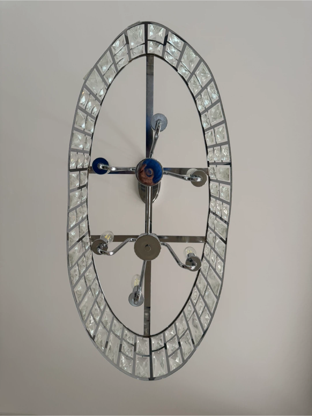 Oval Crystal Chandelier