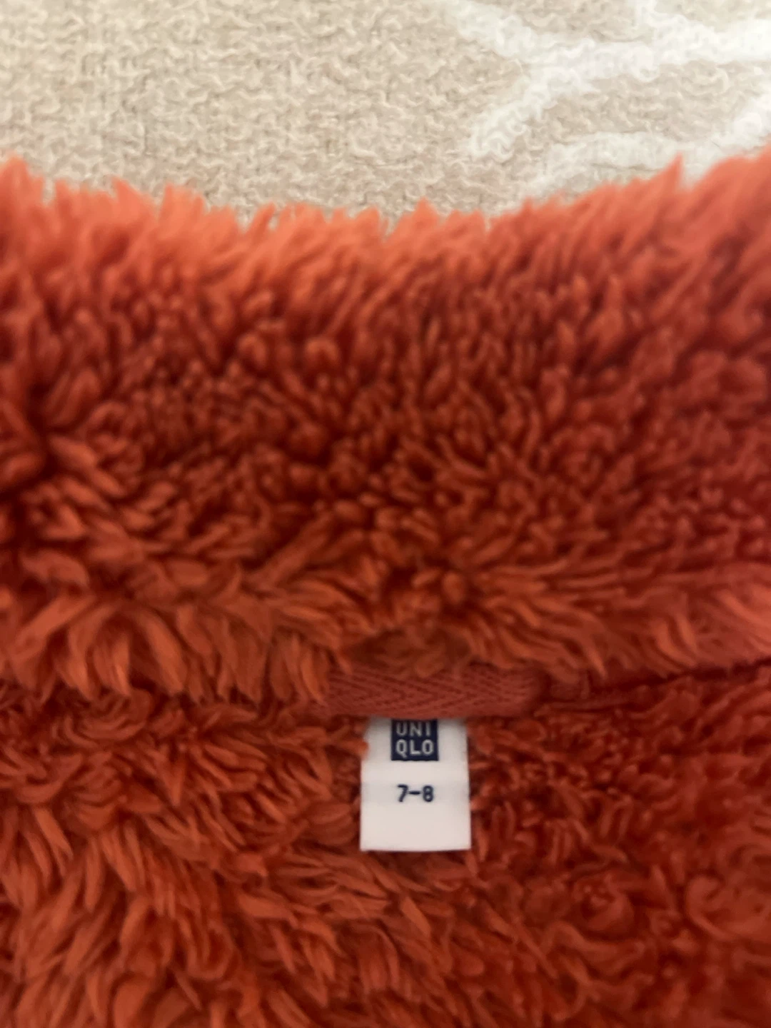 Uniqlo Fluffy Yarn Fleece Zip-Up Jacket - size 7-8 - photo 4