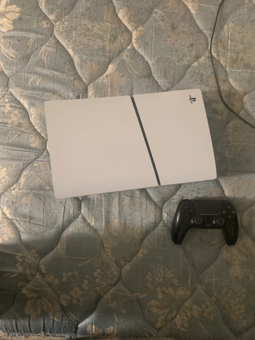 PlayStation 5 Slim Disc Edition and Controller With 2 Games - photo 2