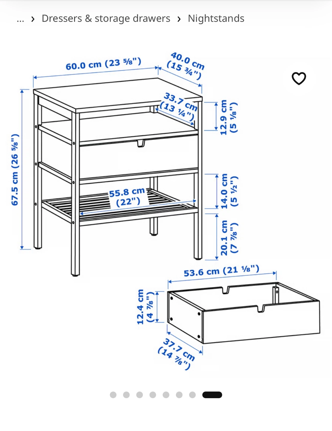 2 IKEA NORDKISA Bamboo Nightstands - photo 4