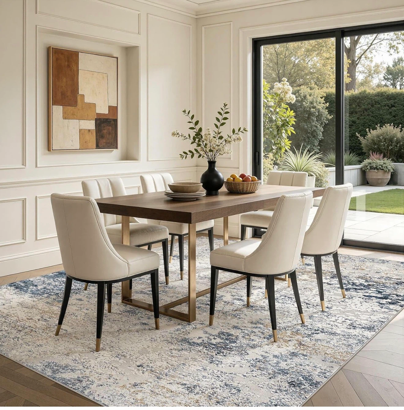 Large Abstract Area Rug 9'x12' - photo 2
