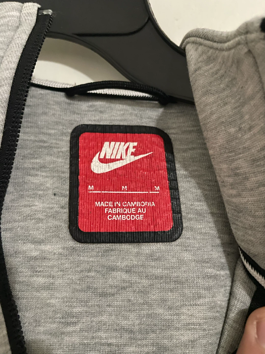 Nike Tech Fleece Full-Zip Hoodie - Grey - Medium - photo 2