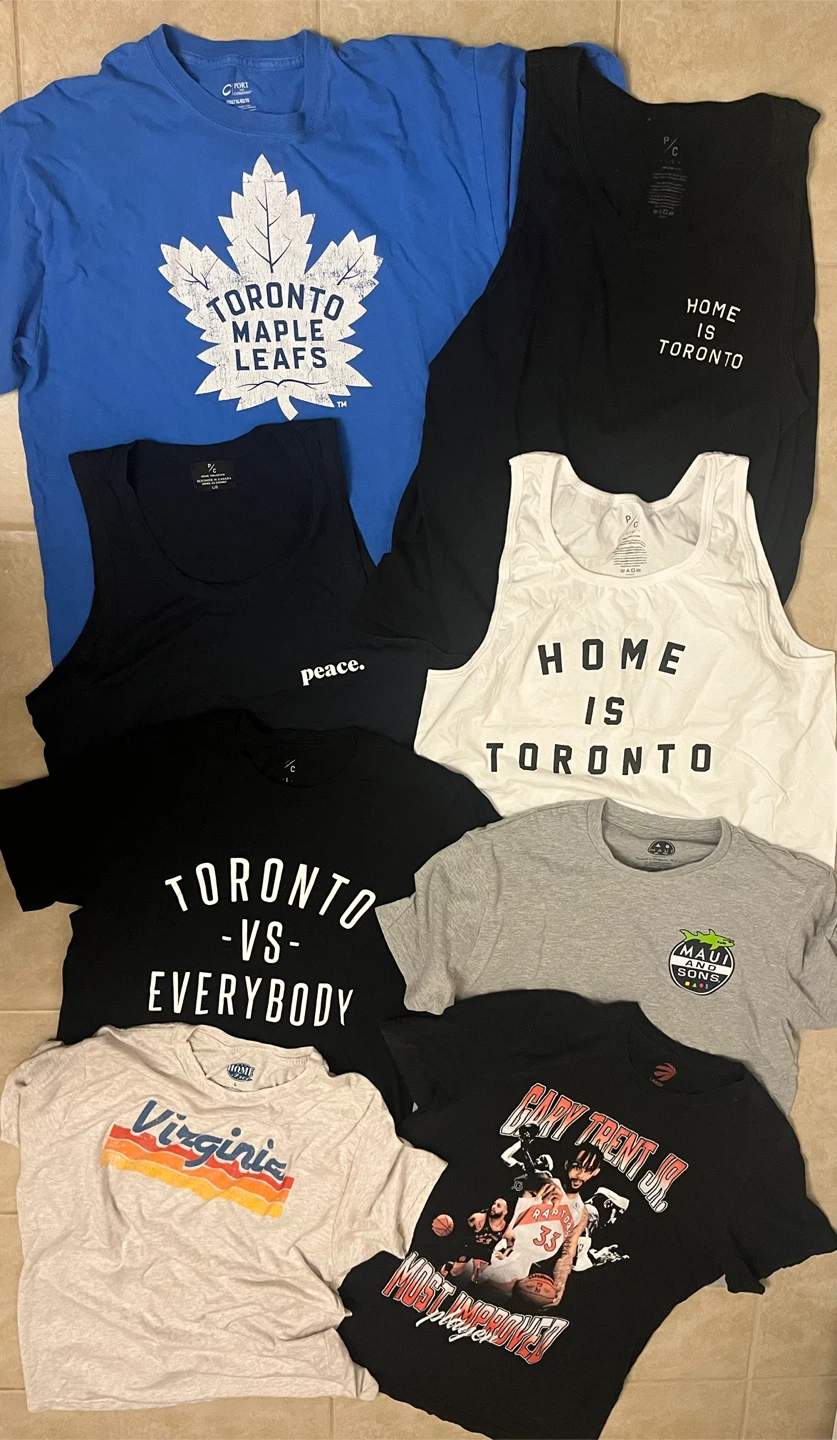 Bundle Lot of 8 Men's size Large T-Shirts and Tanks