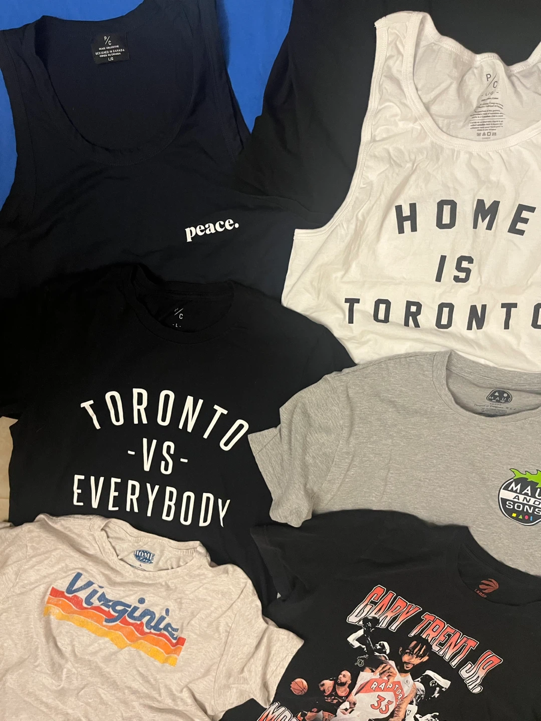Bundle Lot of 8 Men's size Large T-Shirts and Tanks - photo 3
