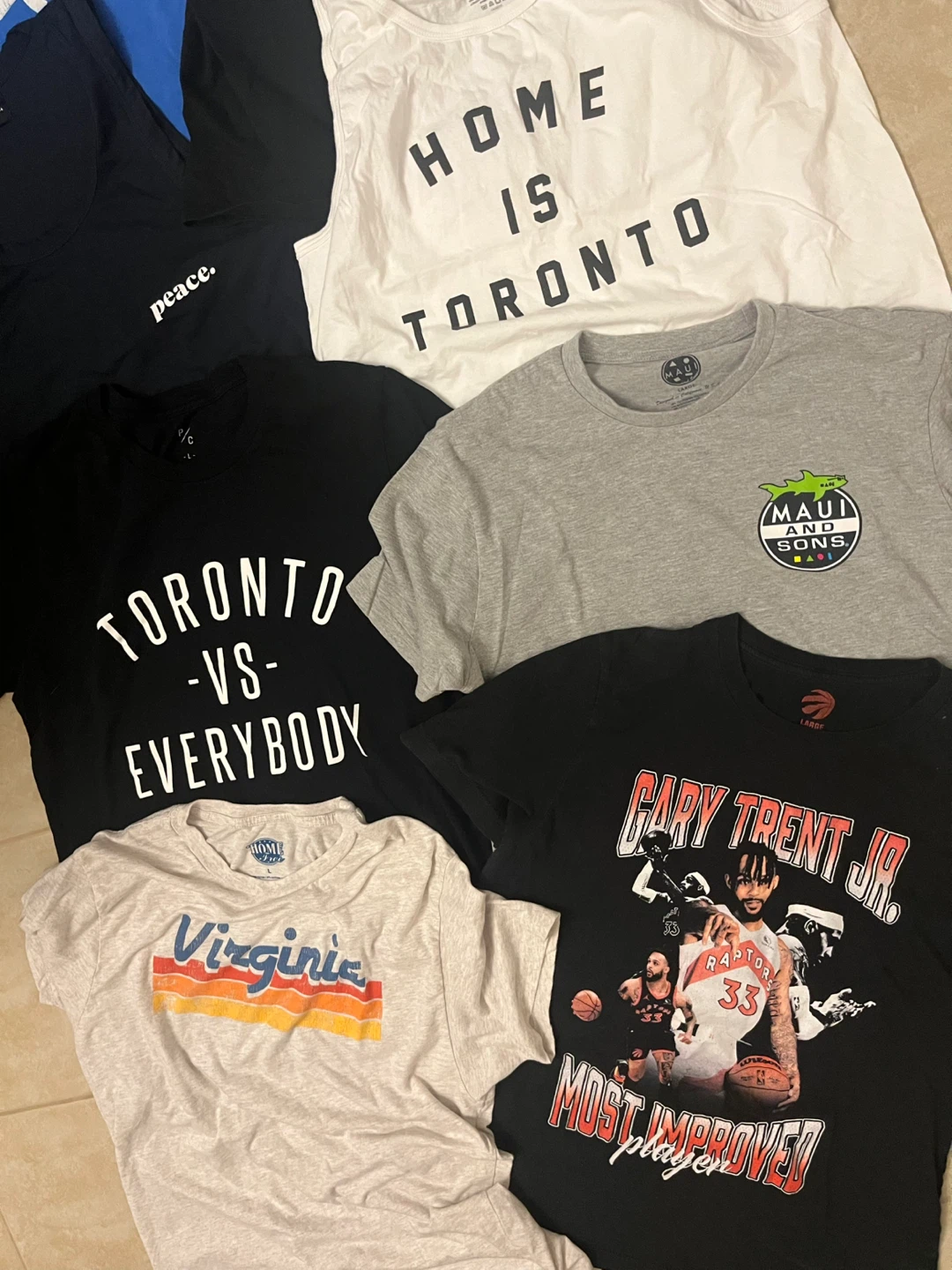 Bundle Lot of 8 Men's size Large T-Shirts and Tanks - photo 5