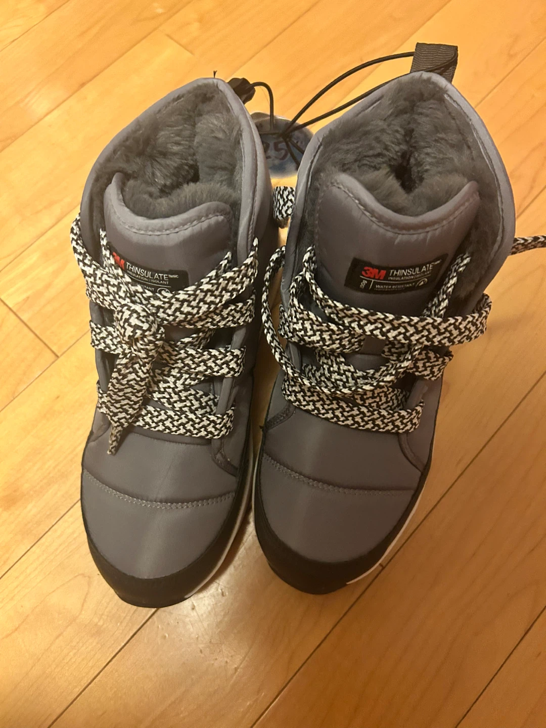 Grey 3M Thinsulate Winter Boots Size 7 - photo 2