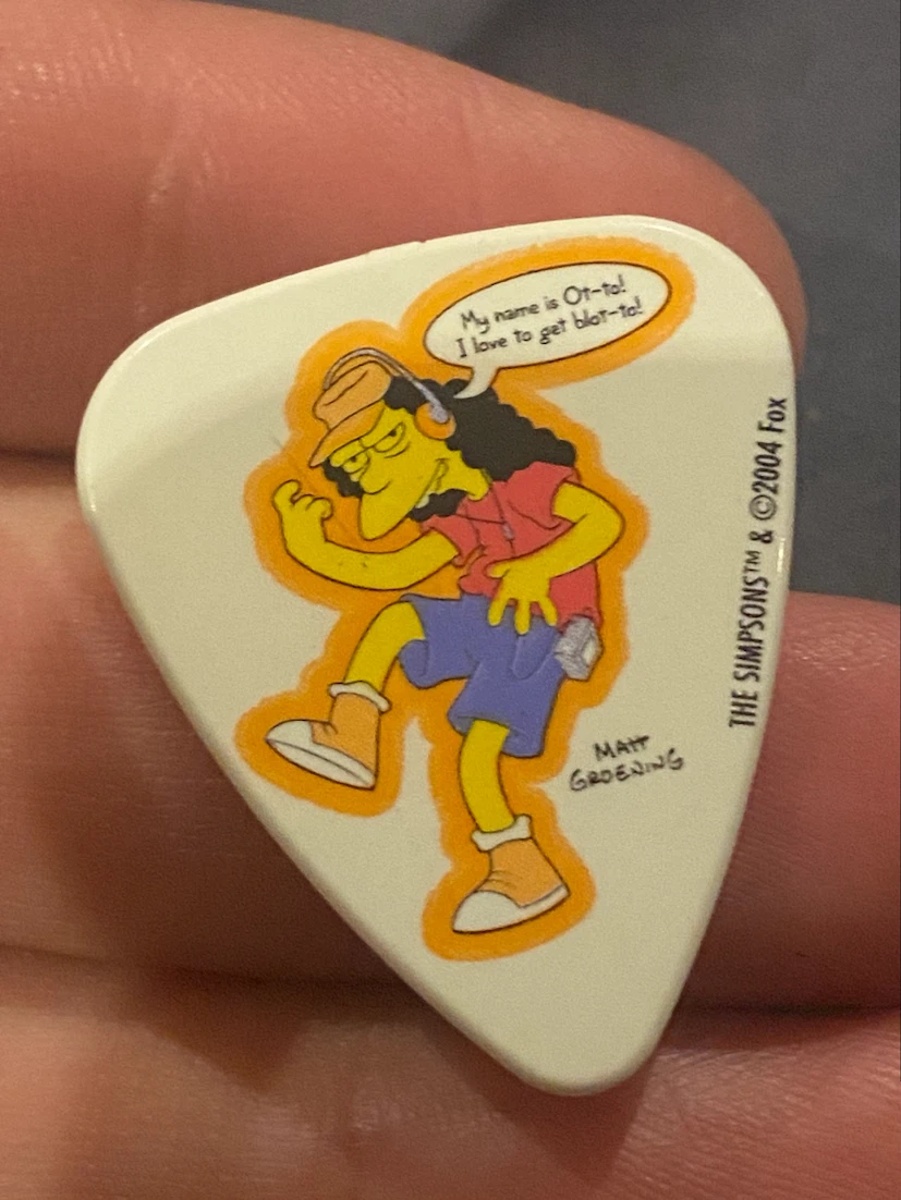 Two The Simpsons Guitar Picks - photo 2