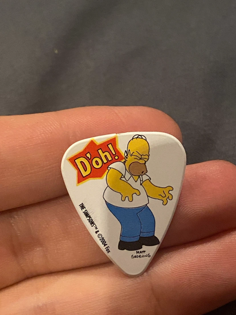 Two The Simpsons Guitar Picks - photo 4
