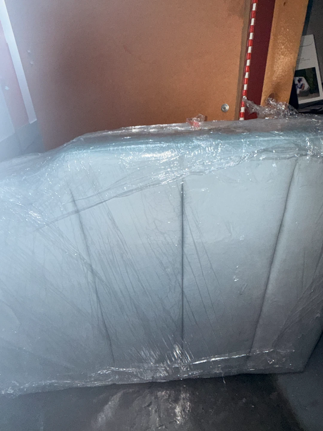 Grey Upholstered Headboard