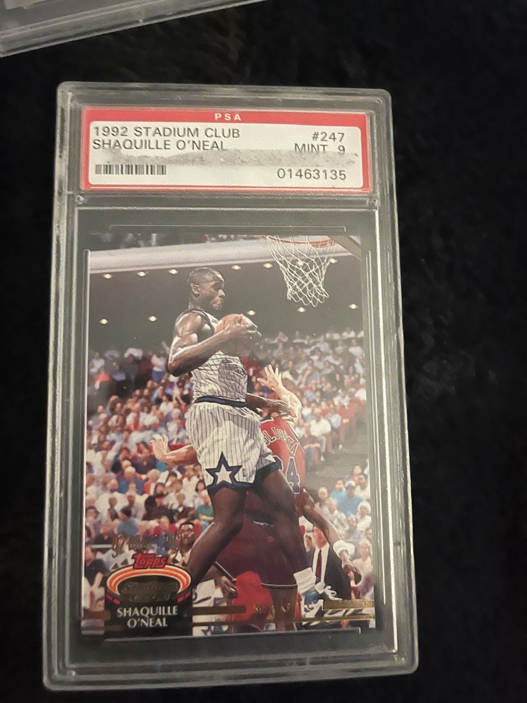 1992 Topps Stadium Club Shaquille O'Neal PSA 9