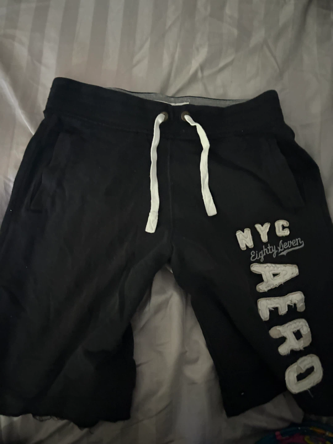 Aeropostale Black Sweat Shorts