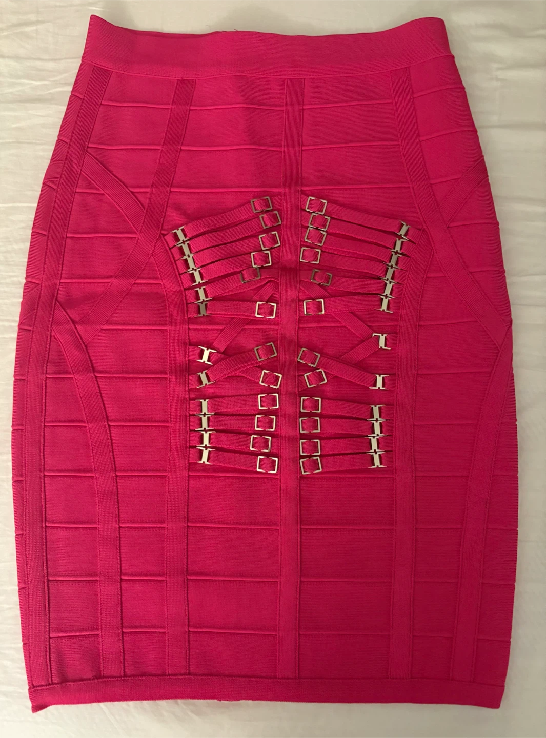 💕Fuchsia Bandage Bodycon Skirt - Small, Like new