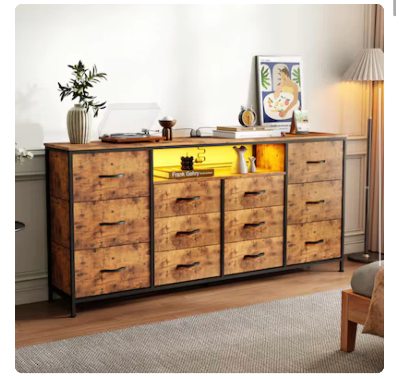 12-Drawer Storage Dresser and TV Stand 9FC - photo 3