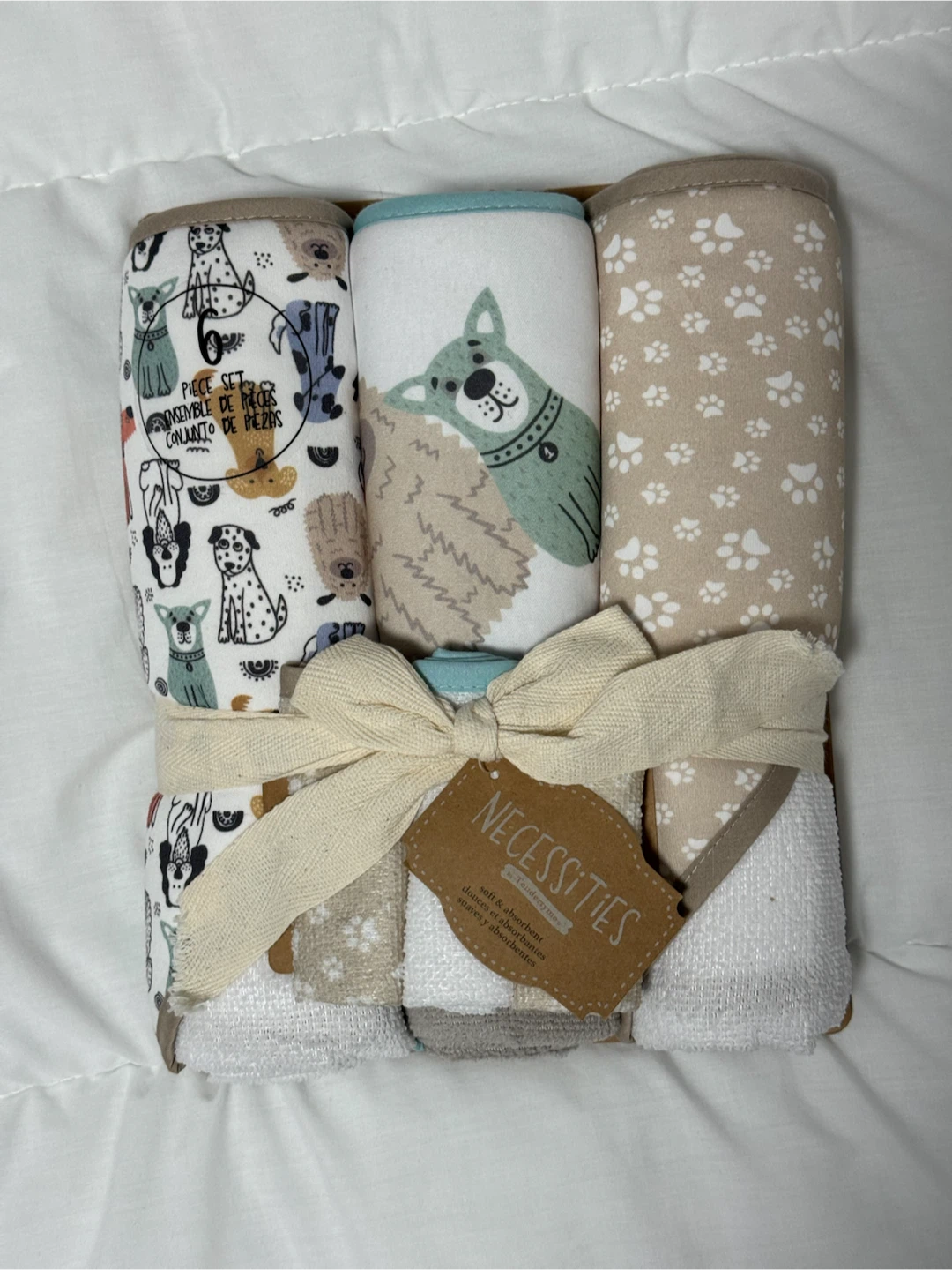 Cute 6-Piece Baby Towel and Washcloth Set