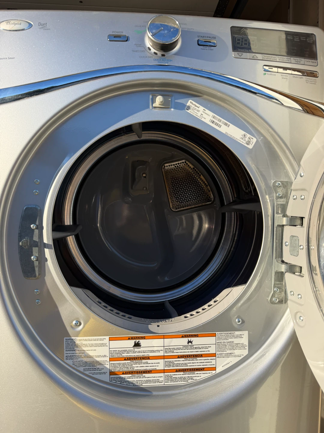 Whirlpool Duet Steam Electric Dryer - photo 3