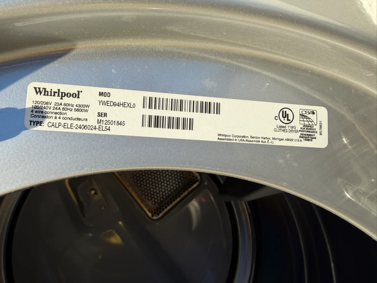 Whirlpool Duet Steam Electric Dryer - photo 4