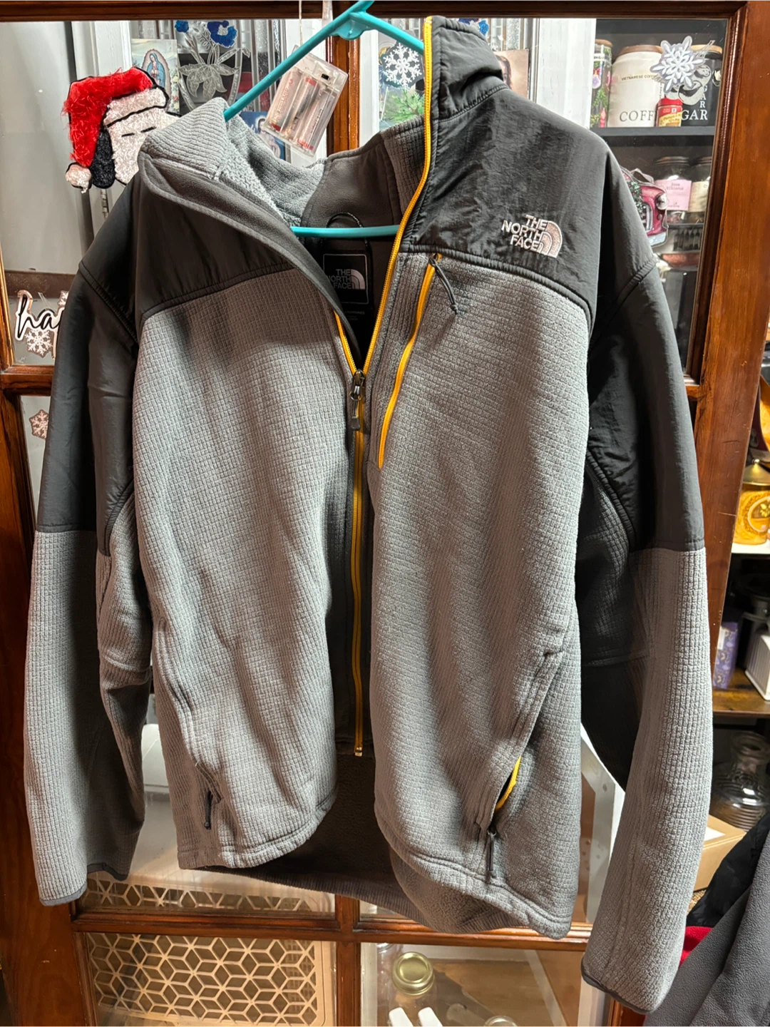 The North Face Fleece Jacket Gray and Black