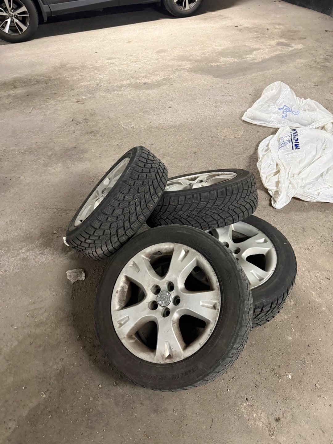 Set of 4 Winter Tires and Toyota Rims
