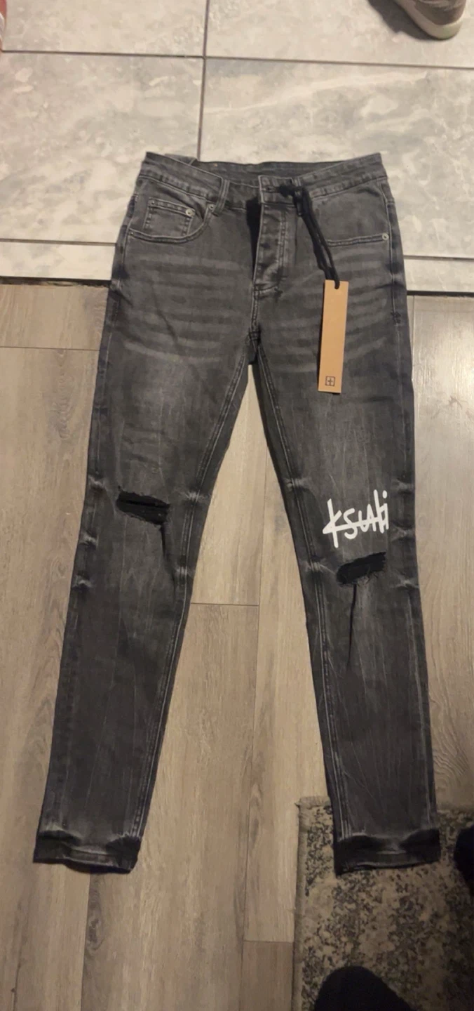 Ksubi Black Distressed Jeans