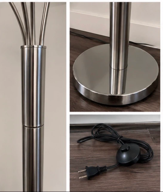 Crystal 4-Arm Arc Floor Lamp - photo 2