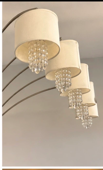 Crystal 4-Arm Arc Floor Lamp - photo 4