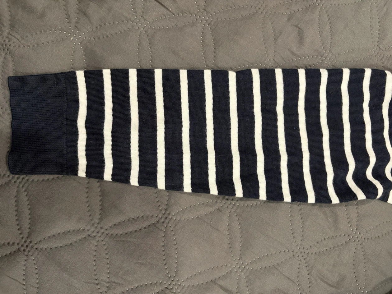 Tommy Hilfiger Striped Sweater – Size M - Navy Blue - photo 4