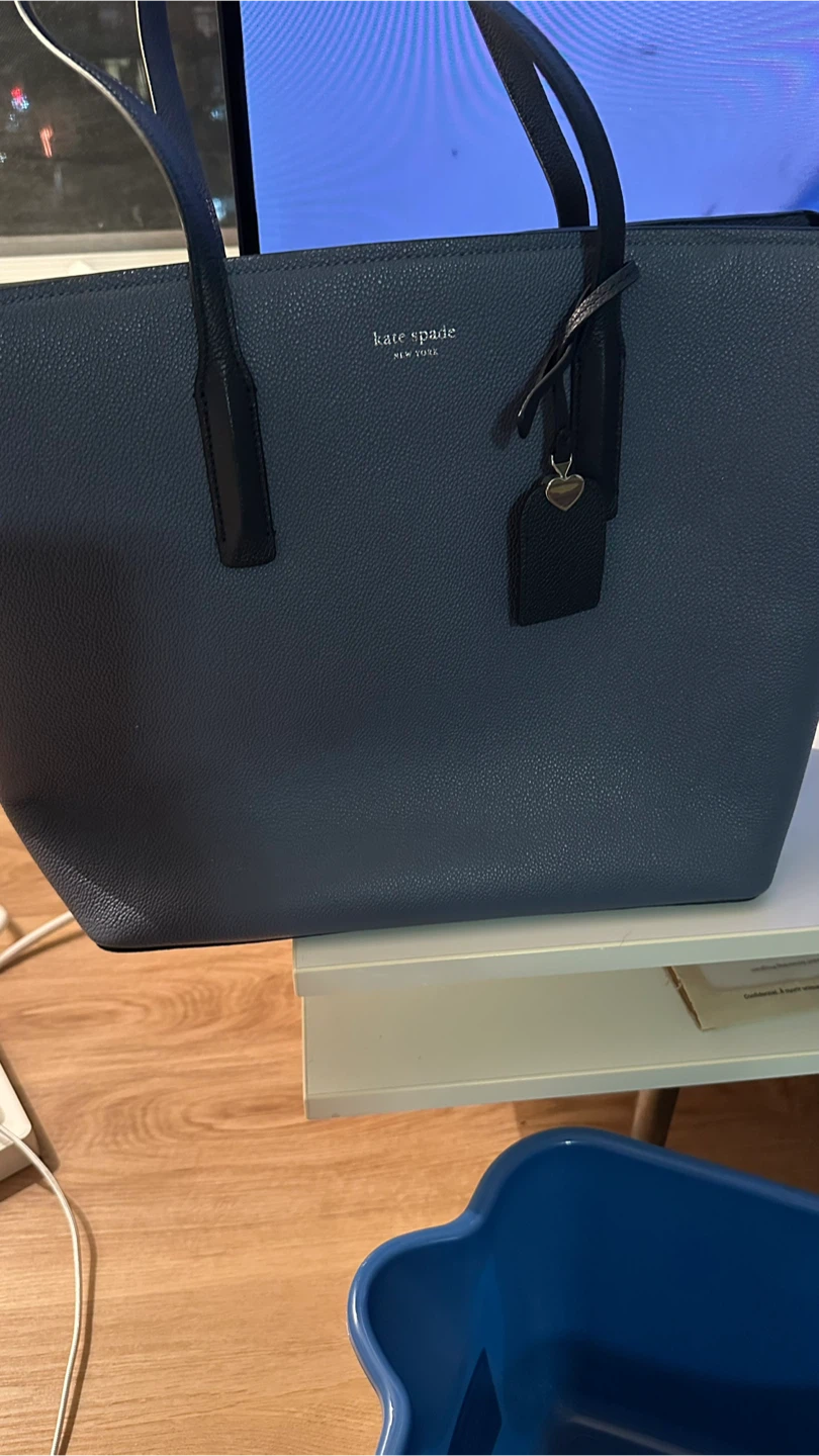 Kate Spade Blue Leather Tote Bag - photo 2