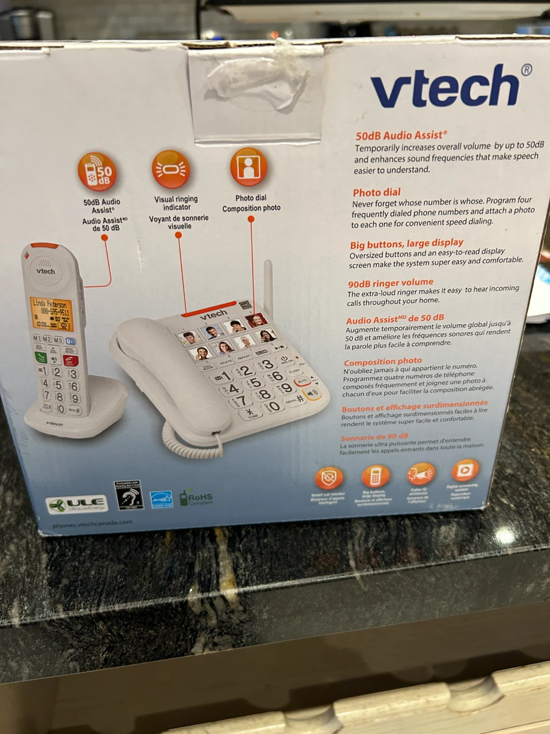 BNIB VTech CareLine SN5147 Amplified Corded/Cordless Phone - photo 2