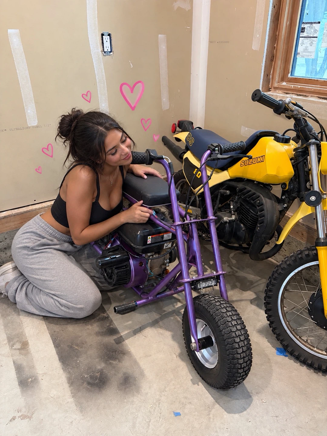 Custom Purple Mini Bike